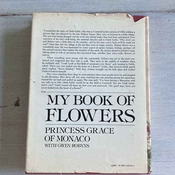 My Book of Flowers Princess Grace of Monaco by Gwen Robyns Hardcover Book - 1981 - Picture 14 of 15
